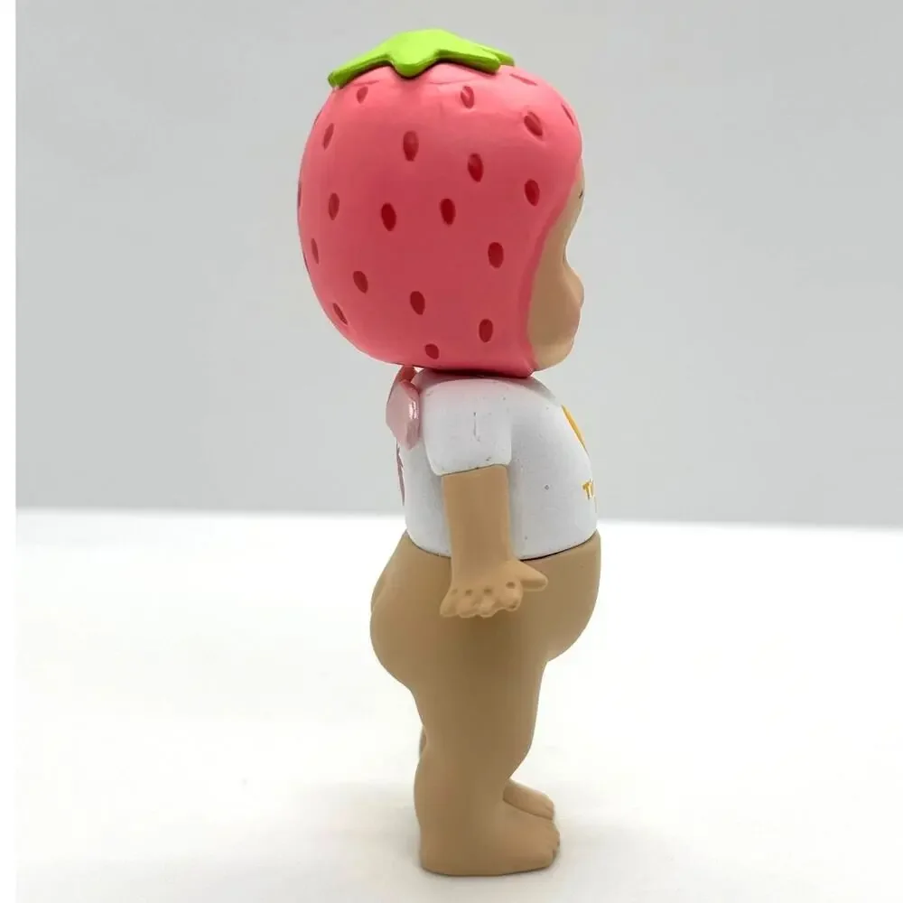 New Unbranded Kewpie/Angel Collectible Mini Figure, Strawberry Break, Open Box